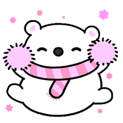 [LINEスタンプ] えりまきクマ子の画像（メイン）