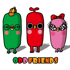 [LINEスタンプ] ODD FRIENDS(アドゥフレンズ)の画像（メイン）