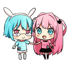 [LINEスタンプ] アンちゃんアイちゃん(CHARAMODE)