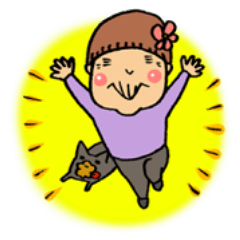 [LINEスタンプ] おばあちゃんとワンコ