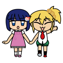 [LINEスタンプ] まといとみほこ