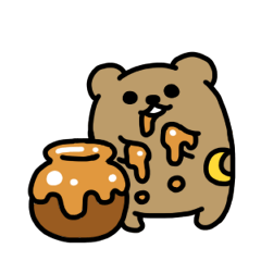 [LINEスタンプ] こしクマの画像（メイン）