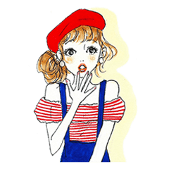 [LINEスタンプ] Pretty Girlsの画像（メイン）