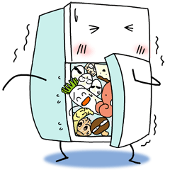 [LINEスタンプ] ぷろとんの冷蔵庫くんとなかまたちの画像（メイン）