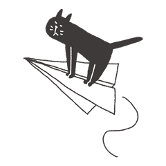 [LINEスタンプ] 黒猫ウキウキスタンプ