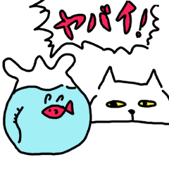 [LINEスタンプ] 普通の白猫の画像（メイン）