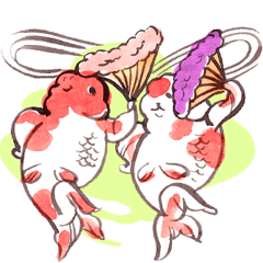 [LINEスタンプ] 金魚たちの画像（メイン）