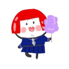 [LINEスタンプ] 赤髪のセーラさん