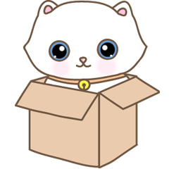 [LINEスタンプ] 猫は箱が大好き