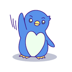 [LINEスタンプ] ペンギンのハートくんスタンプ