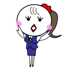 [LINEスタンプ] がんばるOL 可愛いとりOL