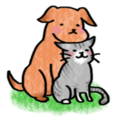 [LINEスタンプ] 犬と猫のスタンプ