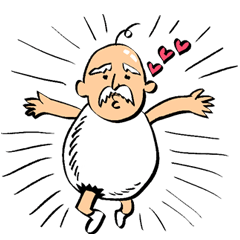 [LINEスタンプ] 卵じいさん