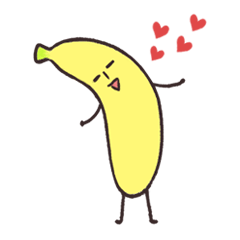 [LINEスタンプ] バナナのきもち（シンプル英語版）の画像（メイン）