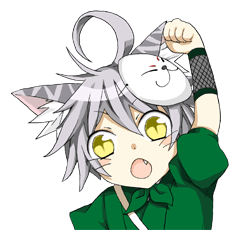 [LINEスタンプ] こねこの忍者ごっこの画像（メイン）