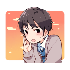 [LINEスタンプ] たまにはブレザーの気分での画像（メイン）