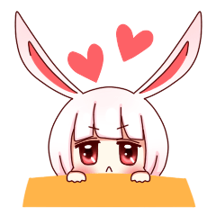 [LINEスタンプ] 白うさぎのユキちゃんの画像（メイン）