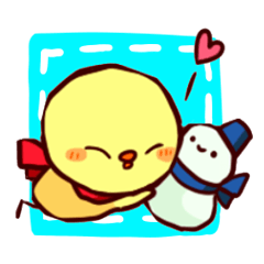 [LINEスタンプ] まふらーひよこ