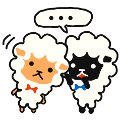 [LINEスタンプ] 羊のメー＆リーさんの画像（メイン）