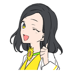 [LINEスタンプ] お花アイドル[hanarichu](ハナリッチュ)の画像（メイン）