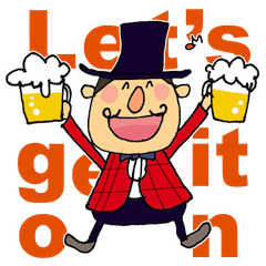 [LINEスタンプ] 乾杯☆ラジー伯爵の画像（メイン）