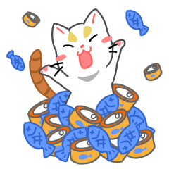 [LINEスタンプ] Hulu Catsの画像（メイン）