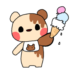 [LINEスタンプ] ちょこれーくまの画像（メイン）