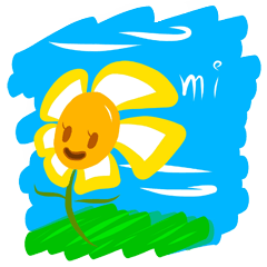 [LINEスタンプ] Little Flower Miの画像（メイン）