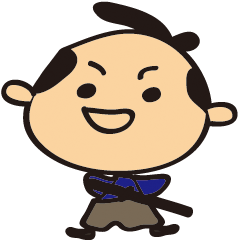 [LINEスタンプ] samurai-kun