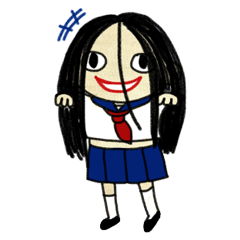 [LINEスタンプ] 私は幽霊の女の子じゃないの画像（メイン）