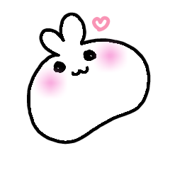 [LINEスタンプ] cawaii うさぎもち。の画像（メイン）