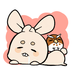 [LINEスタンプ] うさぎのまめ汰＆ほろ助