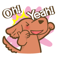 [LINEスタンプ] ダックス犬「ラナ」