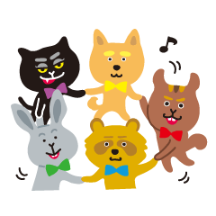 [LINEスタンプ] Happy Animal Friends！