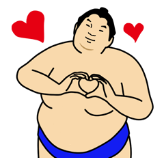 [LINEスタンプ] おすもうちゃんの画像（メイン）