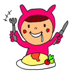 [LINEスタンプ] うさぎずきんちゃんの画像（メイン）