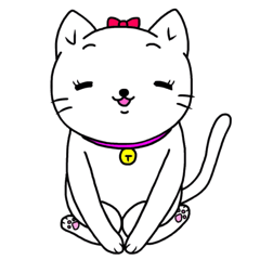 [LINEスタンプ] 白猫シロップ