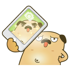 [LINEスタンプ] PUG U TWOの画像（メイン）