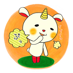 [LINEスタンプ] おにうさのユルい暮らしの画像（メイン）