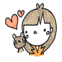 [LINEスタンプ] ムーちゃんのスタンプ
