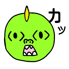 [LINEスタンプ] せまる顔の画像（メイン）