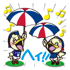 [LINEスタンプ] マリノス君＆マリノスケ (横浜F・マリノス)