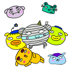 [LINEスタンプ] プリチィモンスターズ