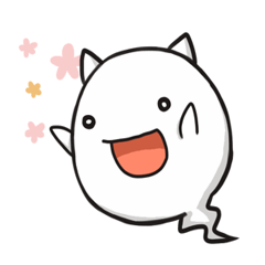 [LINEスタンプ] にゃんこおばけ