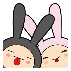 [LINEスタンプ] うさうさぷらす