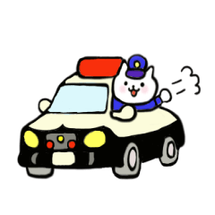 [LINEスタンプ] 現職！ねこポリスの画像（メイン）