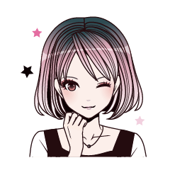 [LINEスタンプ] Cute Girlの画像（メイン）