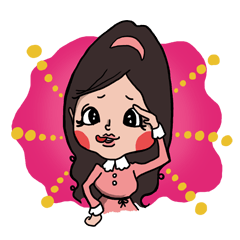 [LINEスタンプ] イラッと女子ももちゃん