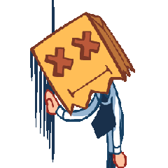 [LINEスタンプ] Paper-bag man