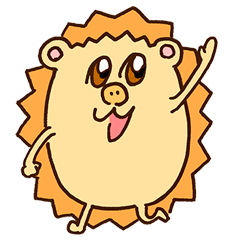 [LINEスタンプ] ハリネズミのハリーさん